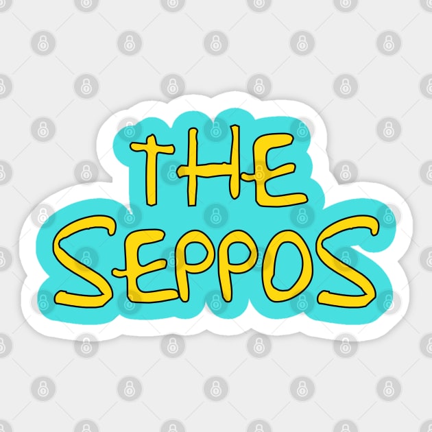 The Seppos - Rock Bottom Meme War Sticker by MonkeyButlerDesigns